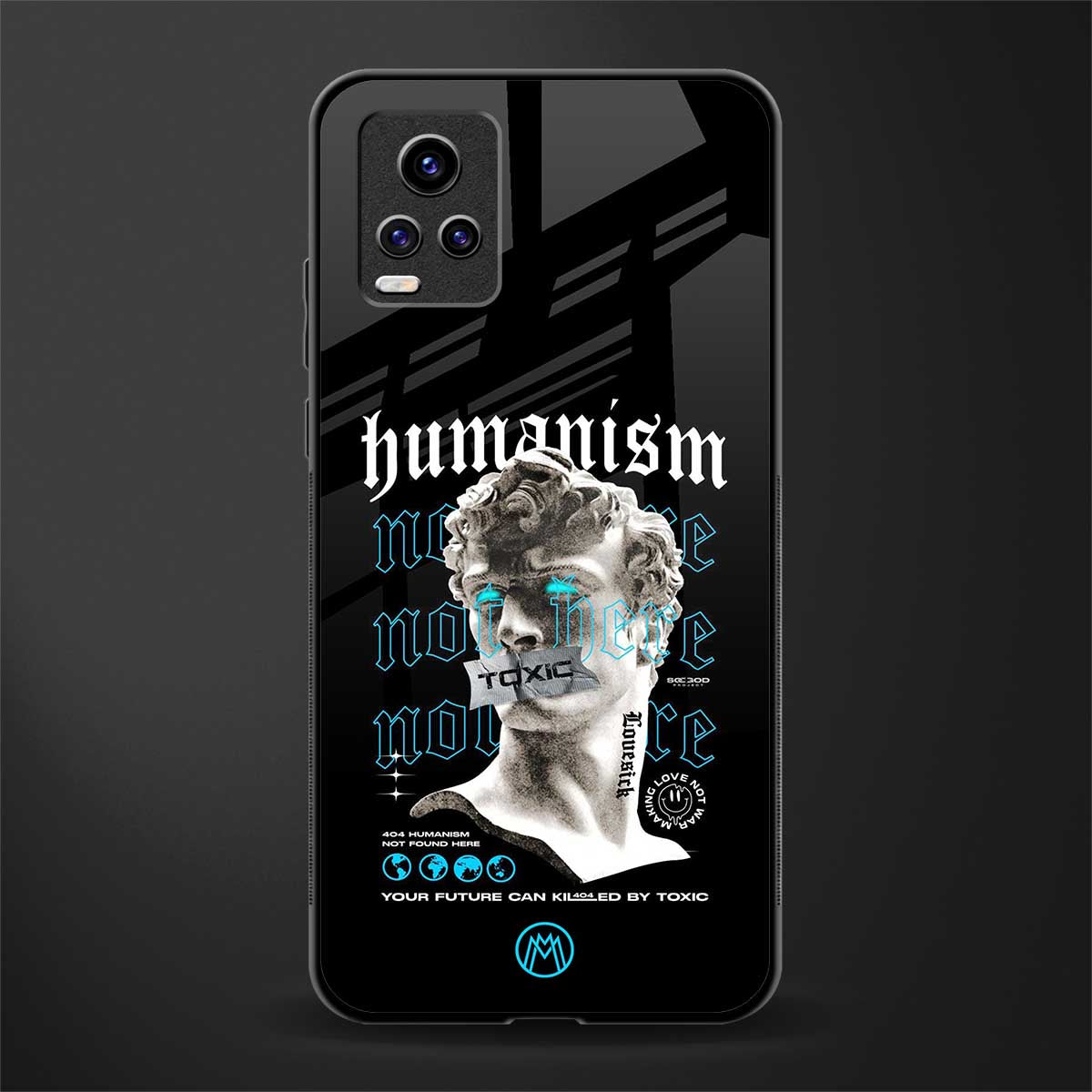 humanism not here glass case for vivo v20 image