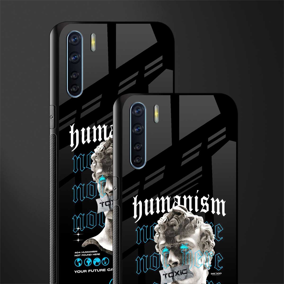 humanism not here glass case for oppo f15 image-2