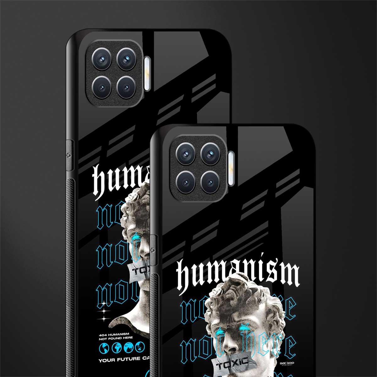 humanism not here glass case for oppo f17 image-2