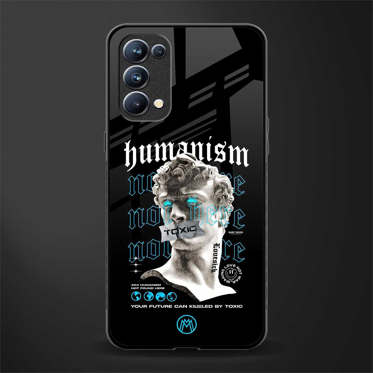humanism not here glass case for oppo reno 5 pro image