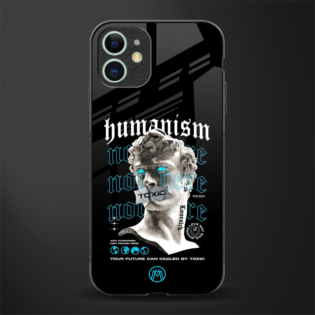humanism not here glass case for iphone 11 image