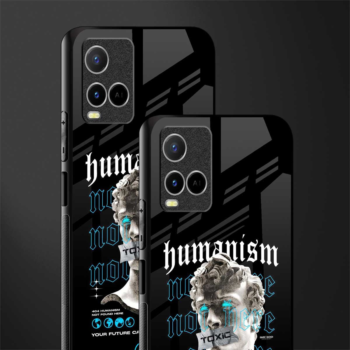 humanism not here glass case for vivo y21 image-2