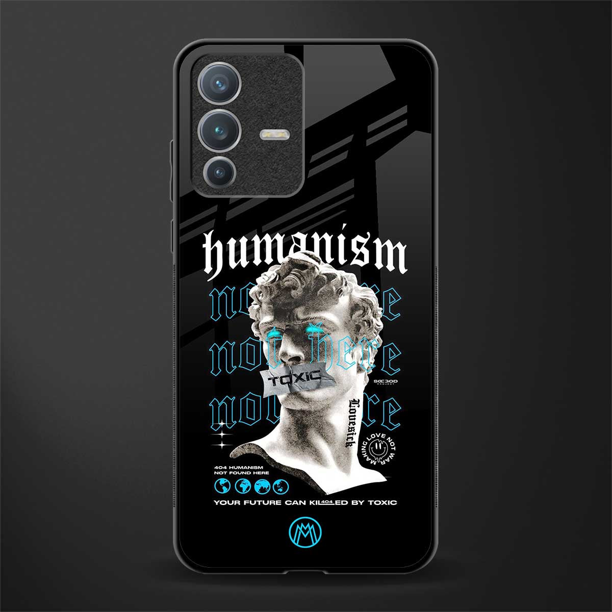 humanism not here glass case for vivo v23 pro 5g image