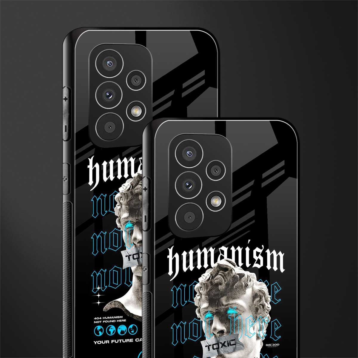 humanism not here back phone cover | glass case for samsung galaxy a23