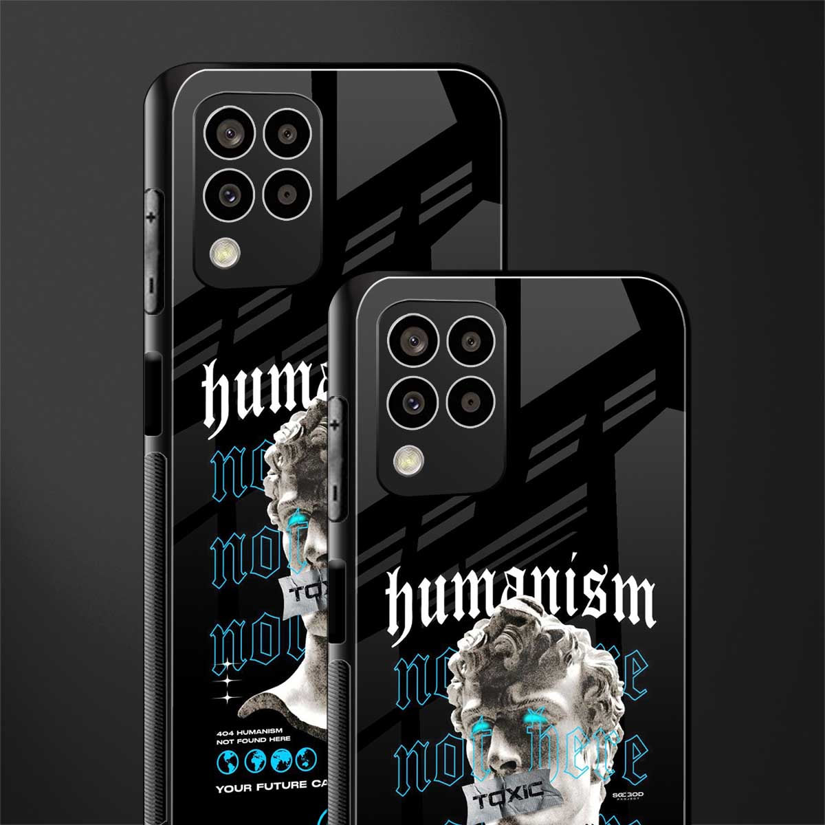 humanism not here back phone cover | glass case for samsung galaxy m33 5g