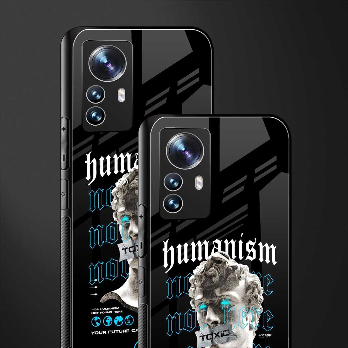 humanism not here back phone cover | glass case for xiaomi 12 pro