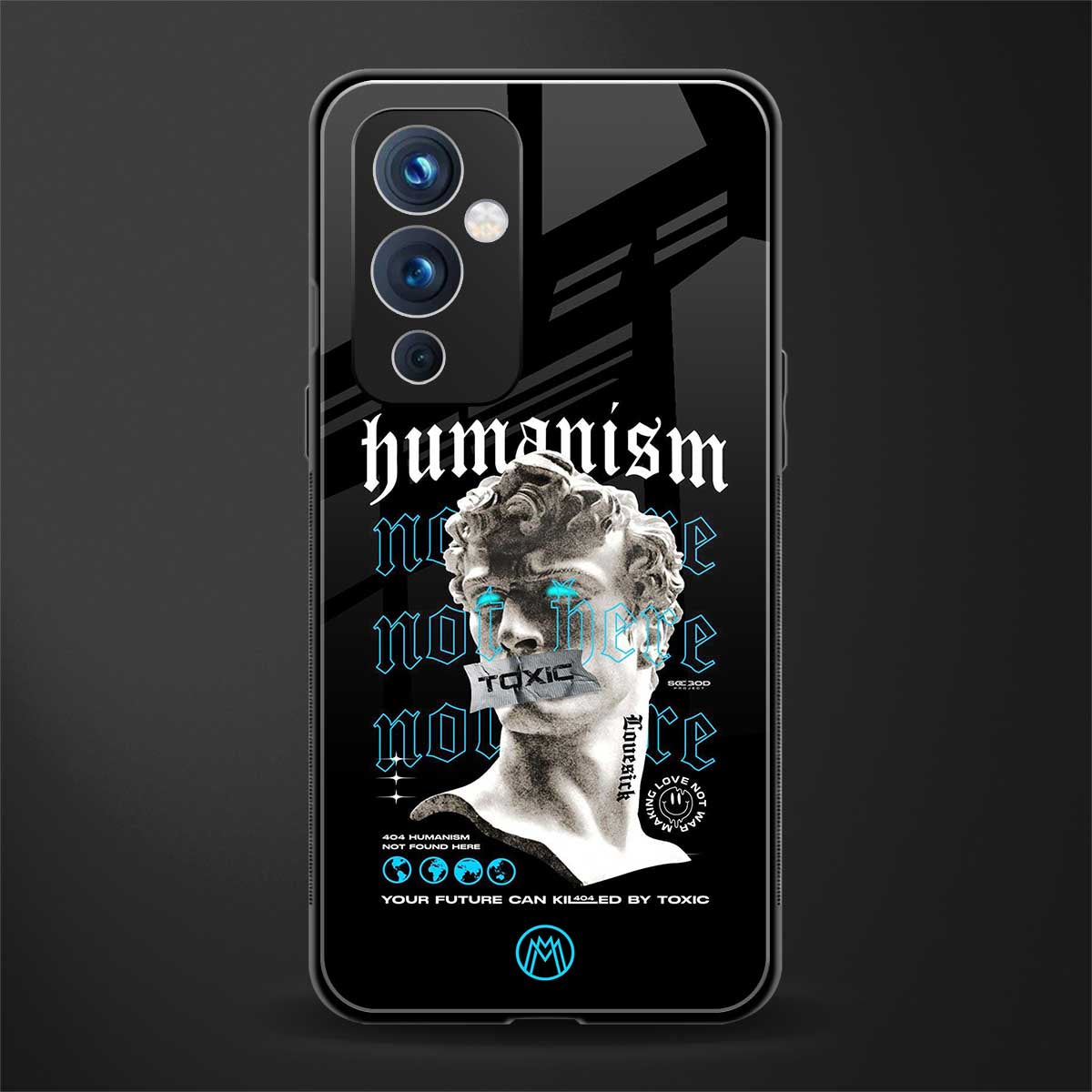 humanism not here back phone cover | glass case for oneplus 9