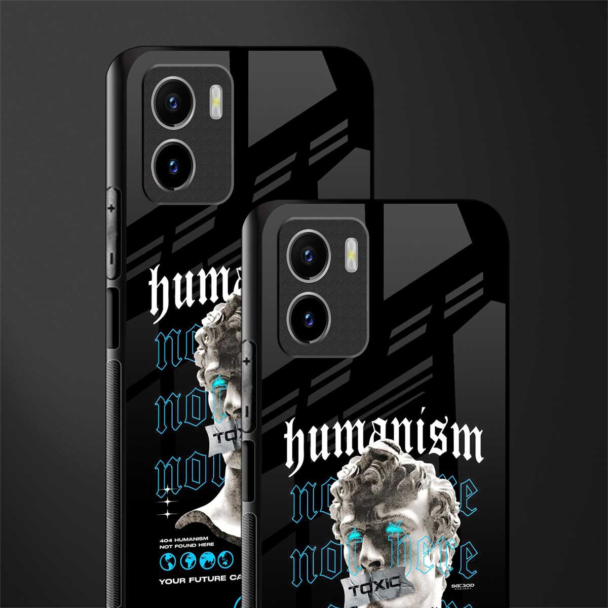 humanism not here back phone cover | glass case for vivo y72