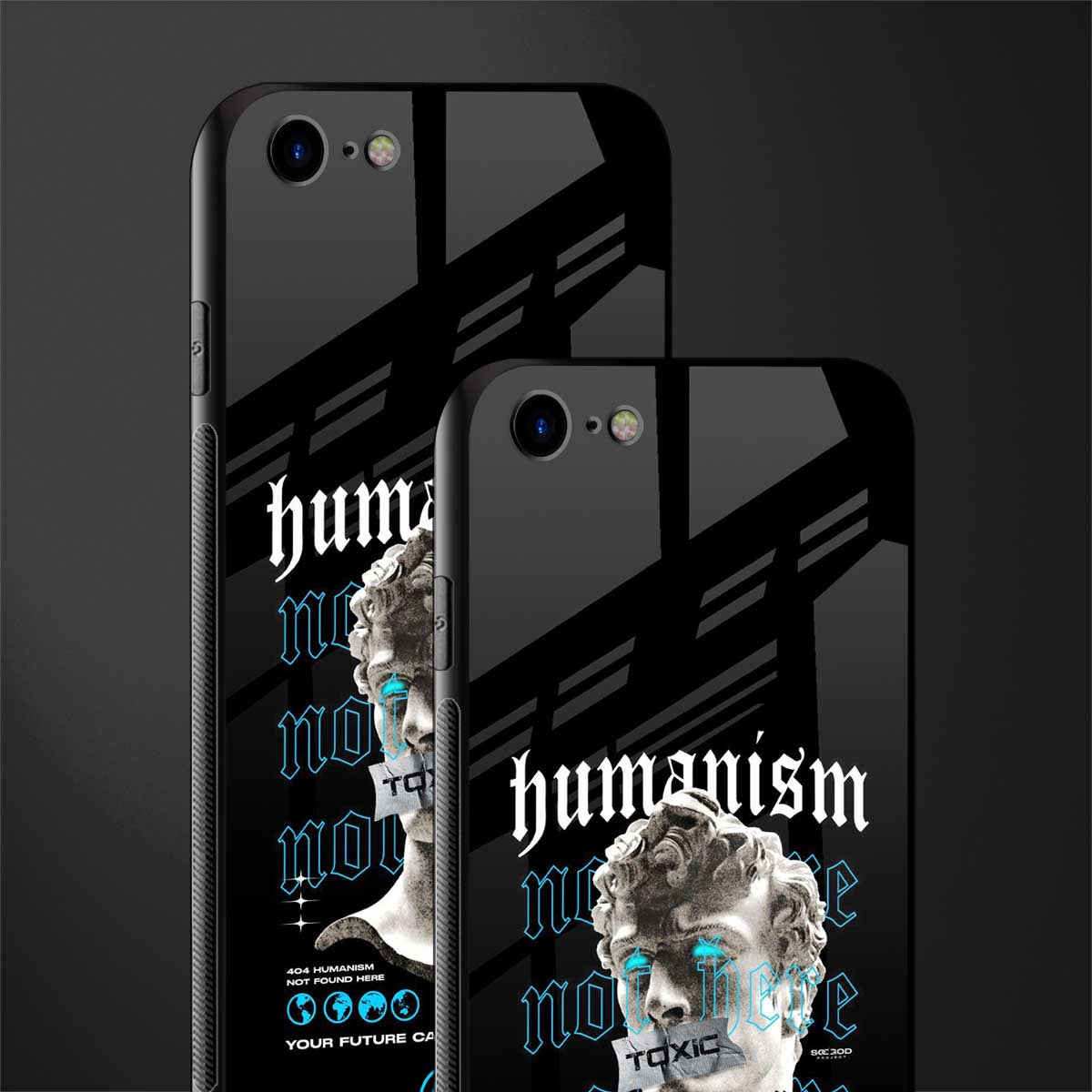 humanism not here glass case for iphone 8 image-2