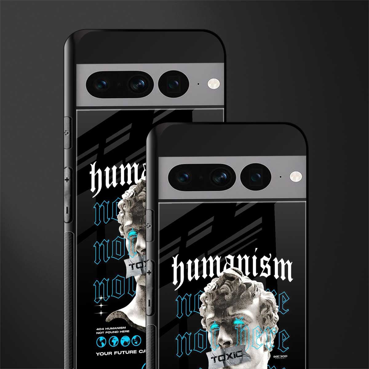 humanism not here back phone cover | glass case for google pixel 7 pro
