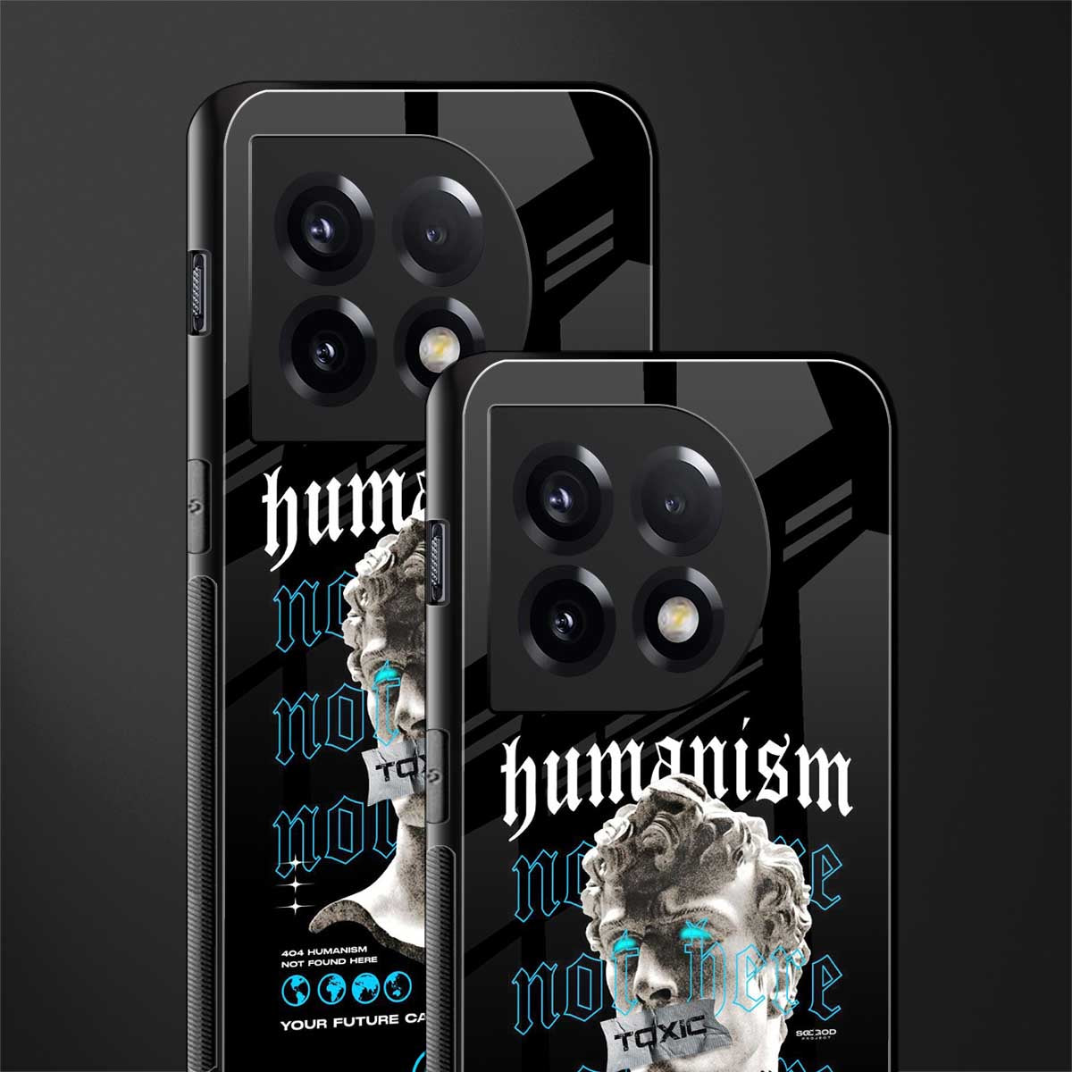humanism not here back phone cover | glass case for oneplus 11