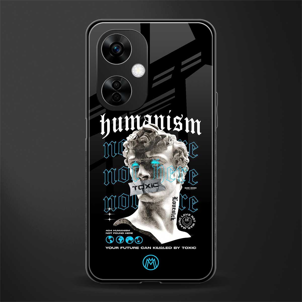 humanism not here back phone cover | glass case for oneplus nord ce 3 lite