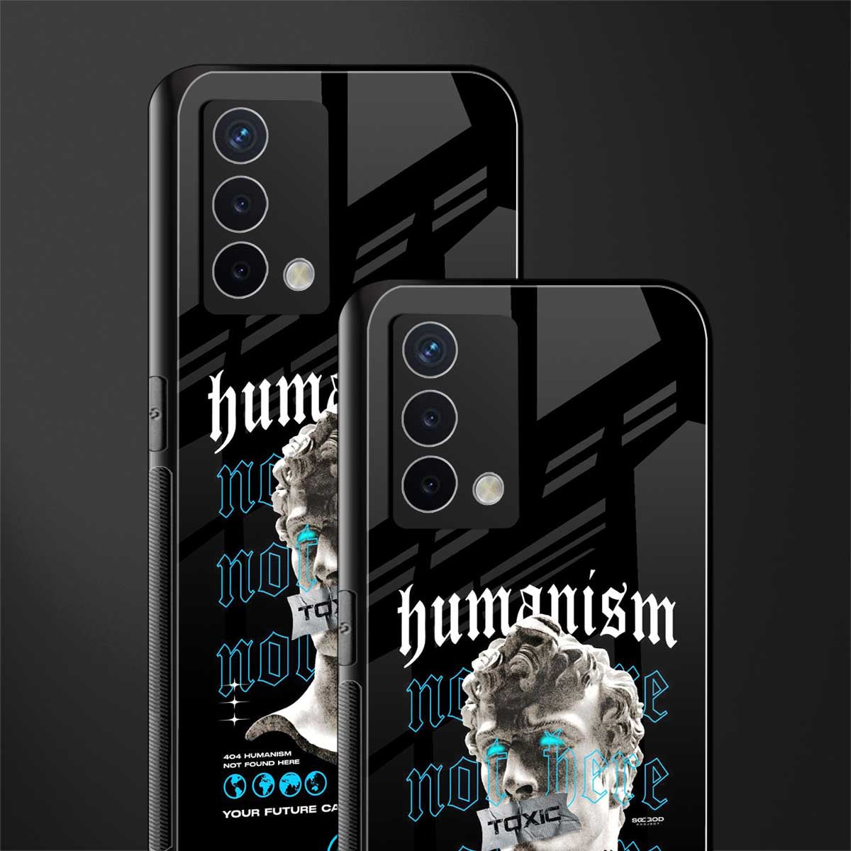 humanism not here back phone cover | glass case for oppo a74 4g