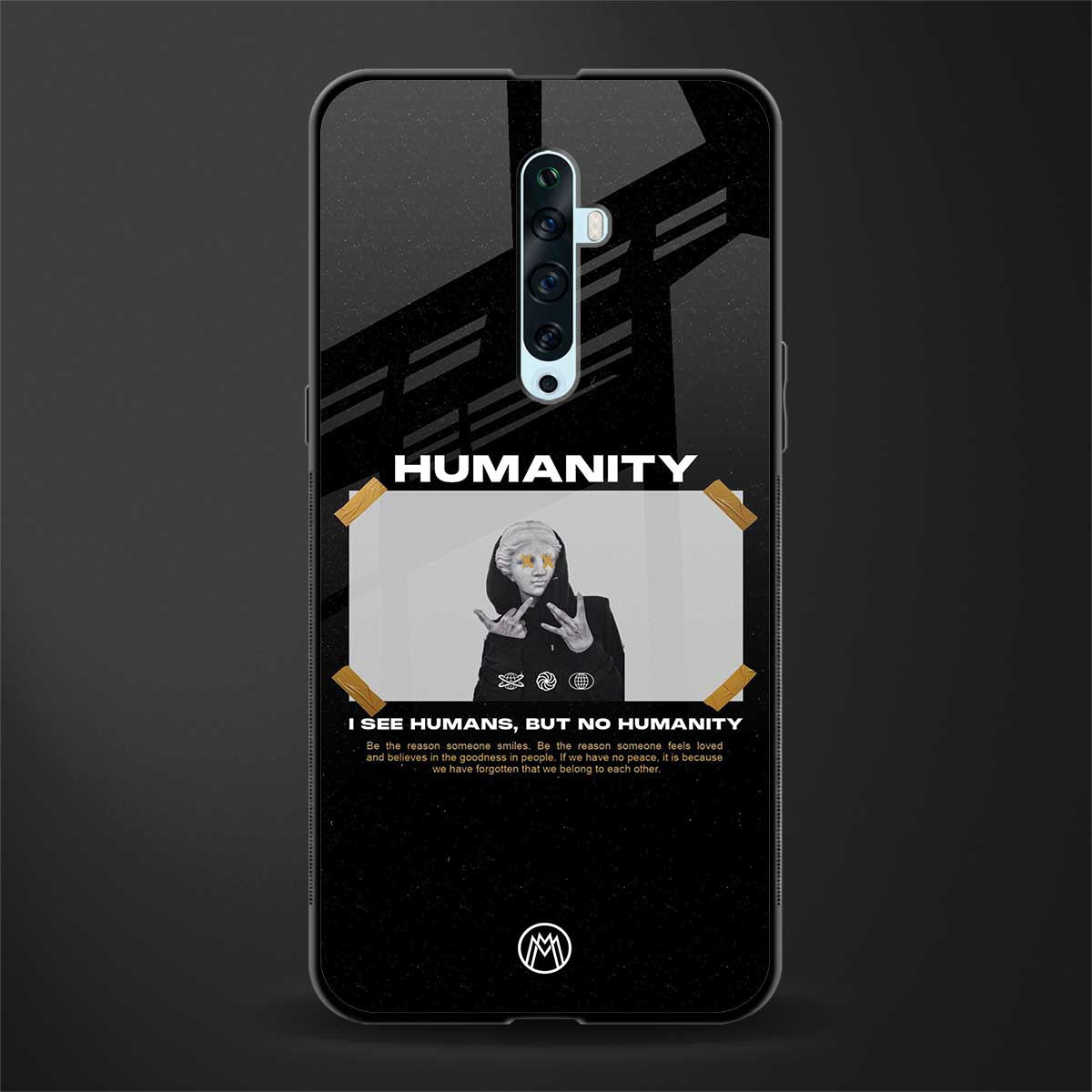 humans but no humanity glass case for oppo reno 2z image