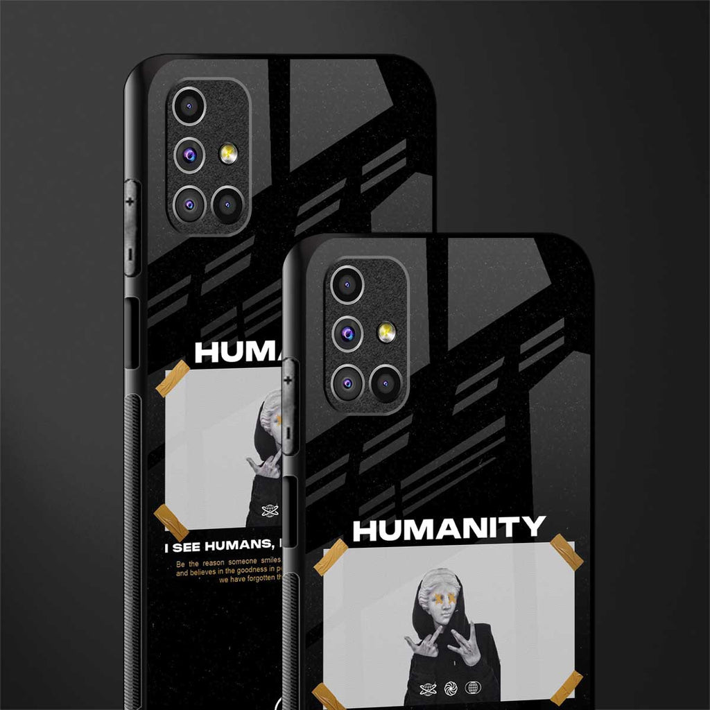 humans but no humanity glass case for samsung galaxy m51 image-2