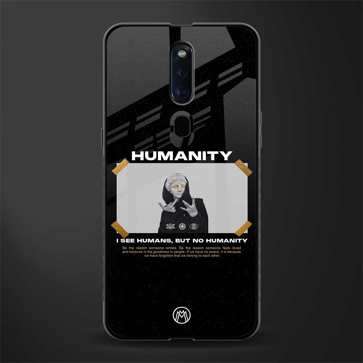 humans but no humanity glass case for oppo f11 pro image