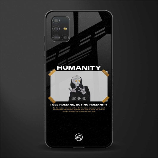 humans but no humanity glass case for samsung galaxy a51 image
