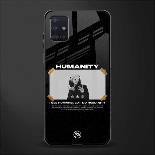 humans but no humanity glass case for samsung galaxy a71 image