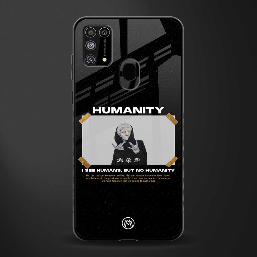 humans but no humanity glass case for samsung galaxy m31 prime edition image