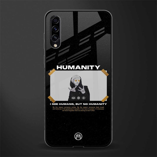 humans but no humanity glass case for samsung galaxy a70 image