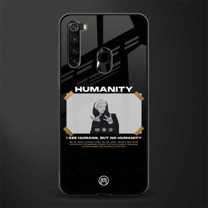 humans but no humanity glass case for redmi note 8 image