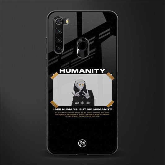 humans but no humanity glass case for redmi note 8 image