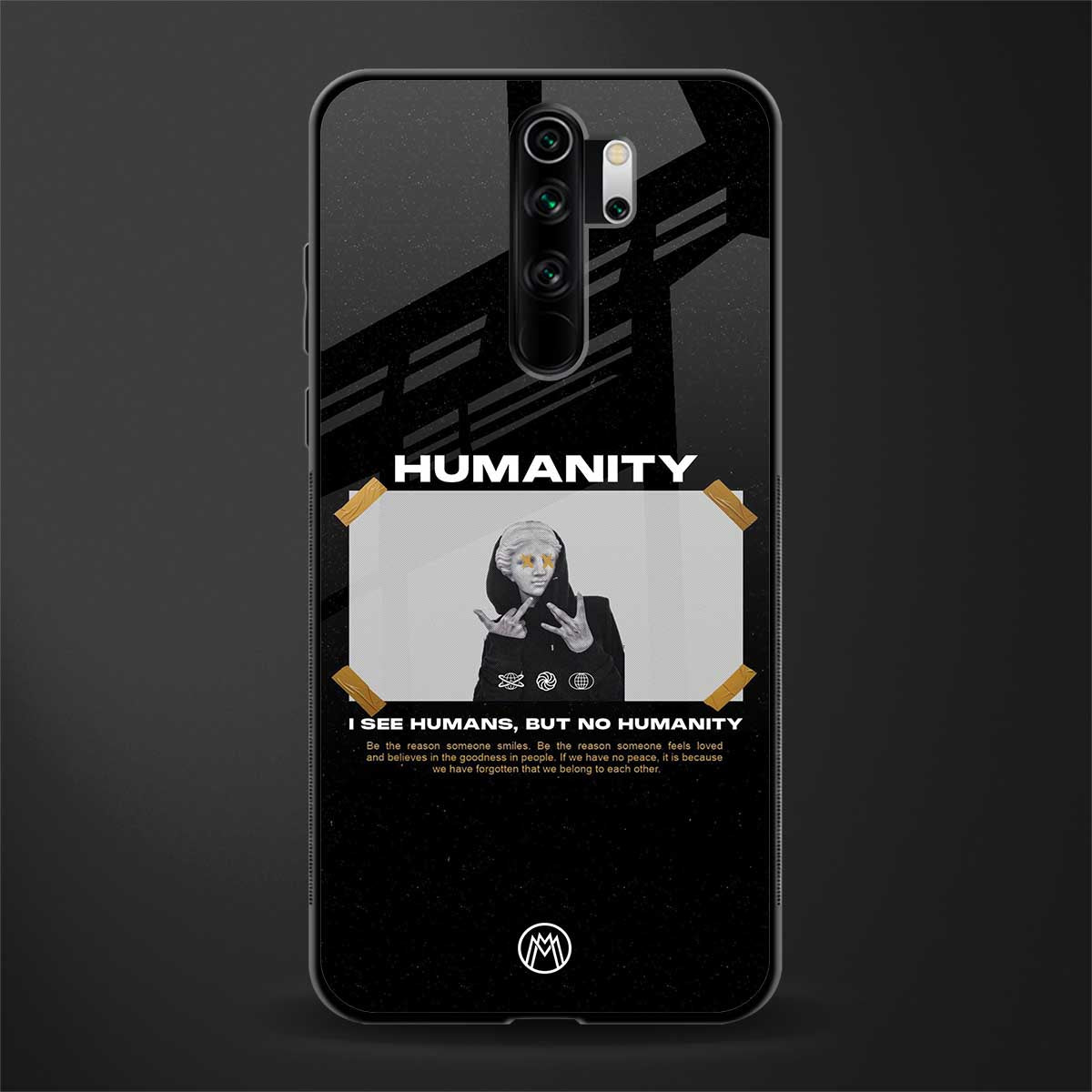 humans but no humanity glass case for redmi note 8 pro image