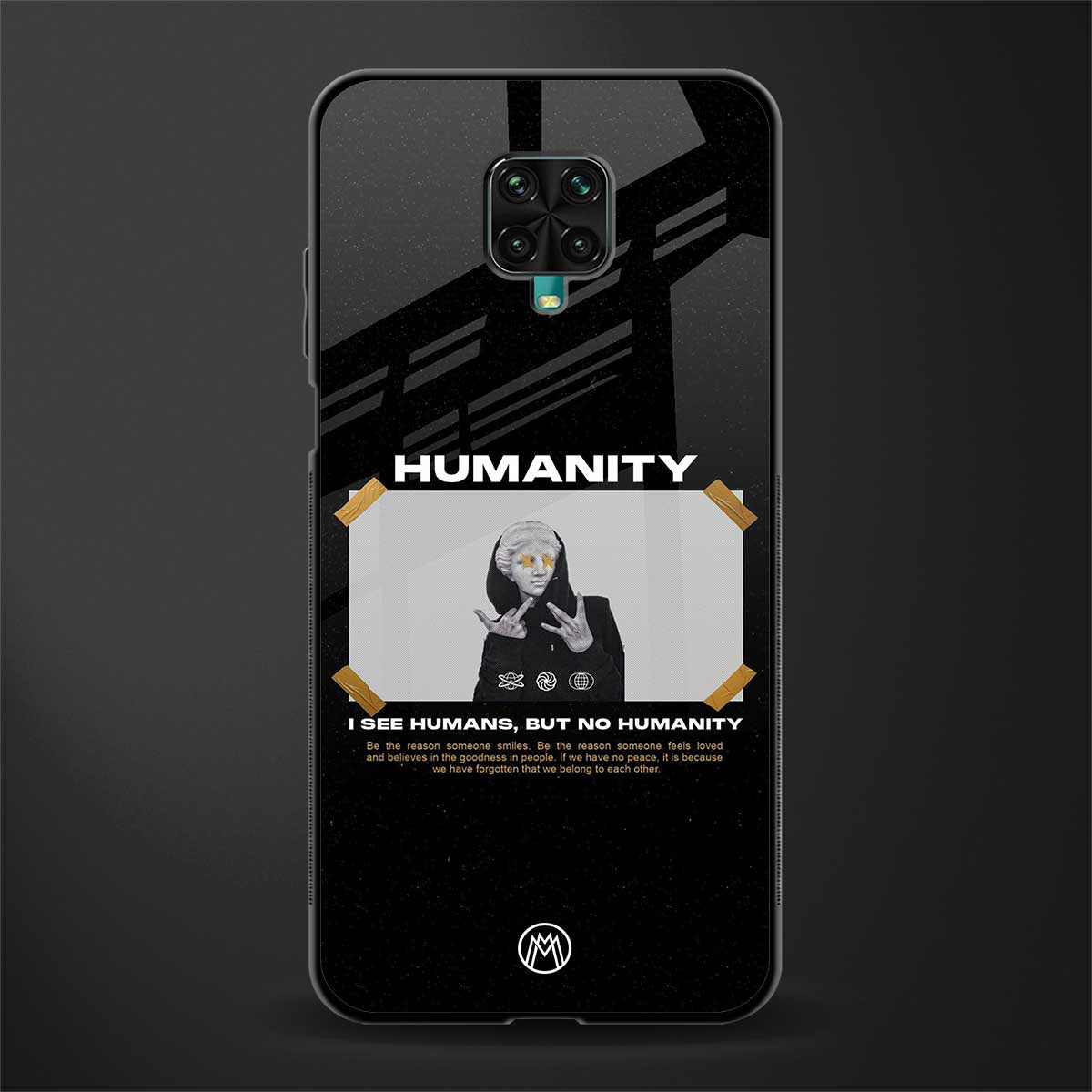 humans but no humanity glass case for redmi note 9 pro image