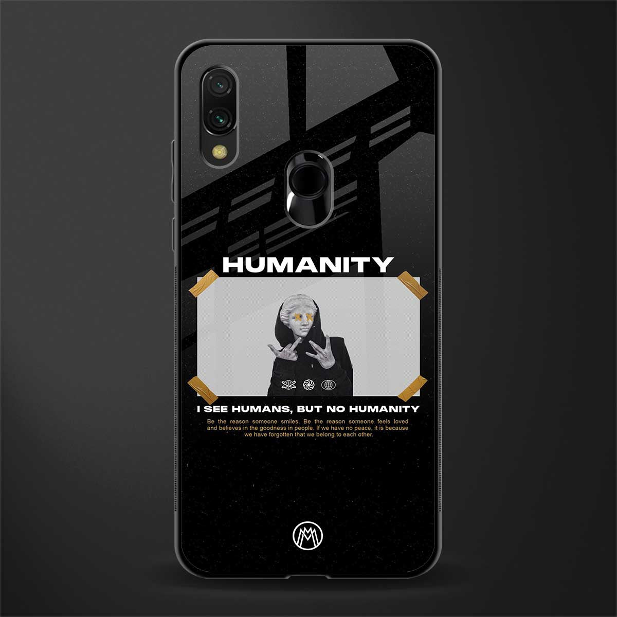 humans but no humanity glass case for redmi note 7 pro image
