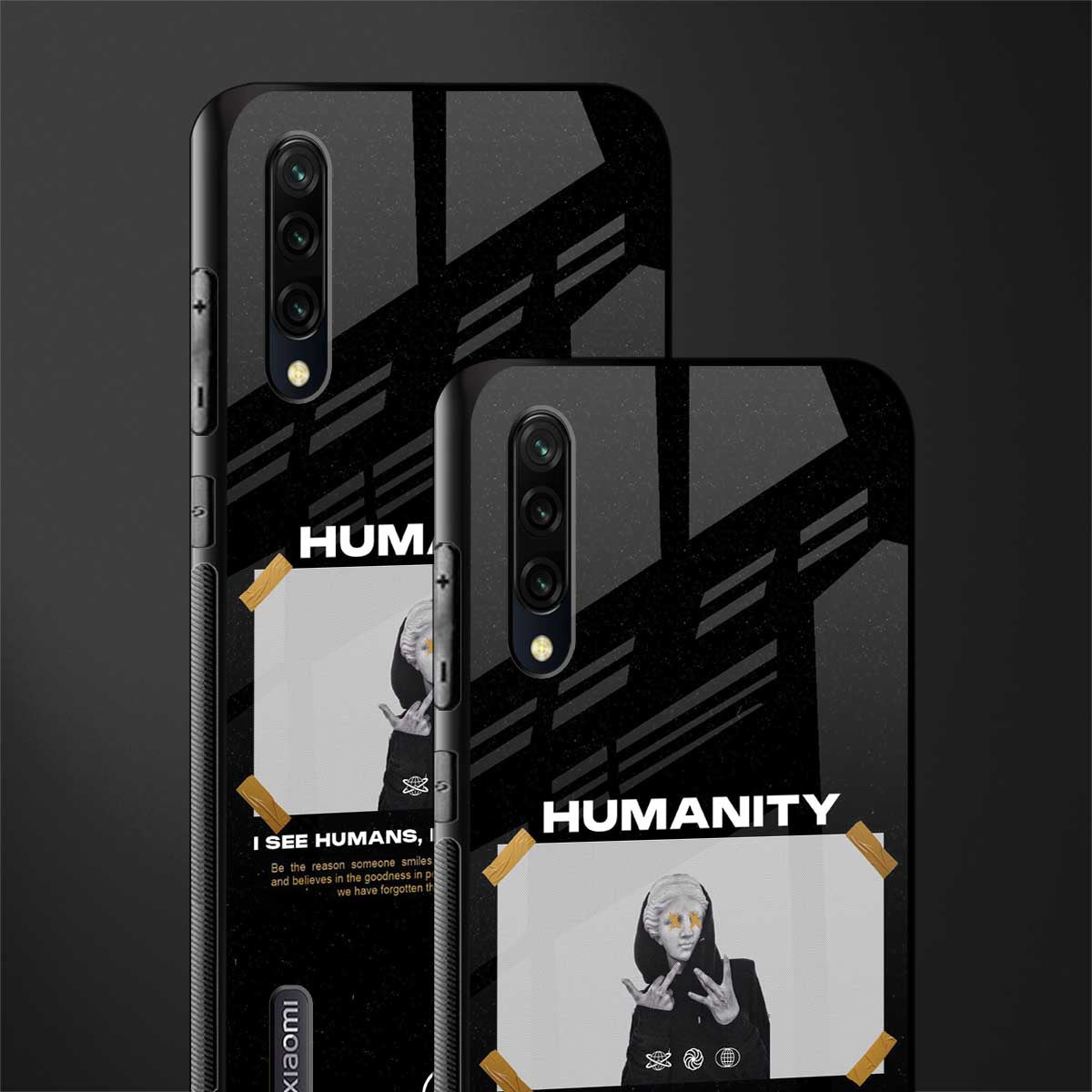 humans but no humanity glass case for mi a3 redmi a3 image-2