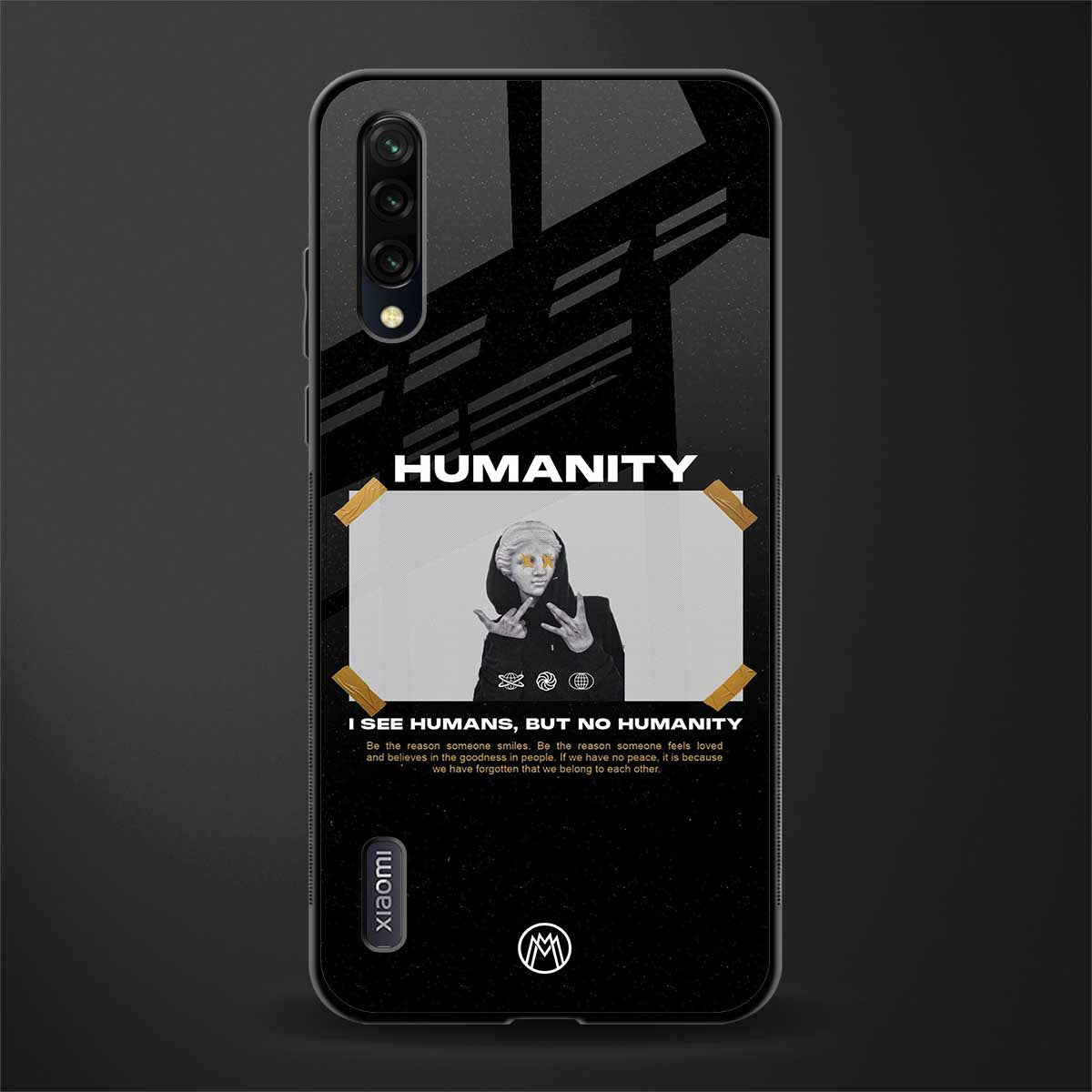 humans but no humanity glass case for mi a3 redmi a3 image
