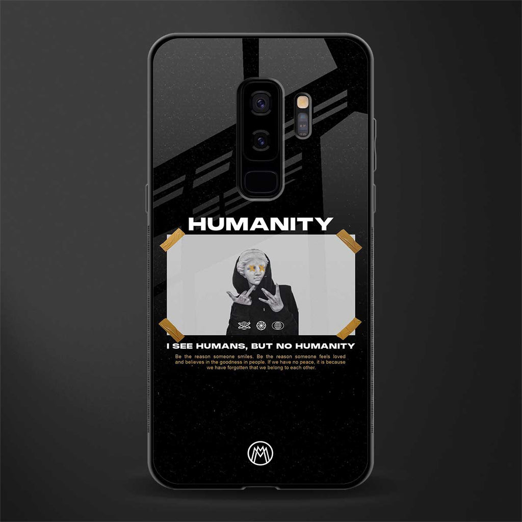 humans but no humanity glass case for samsung galaxy s9 plus image