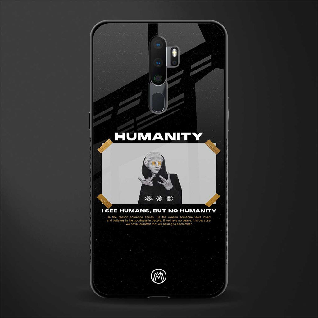 humans but no humanity glass case for oppo a5 2020 image
