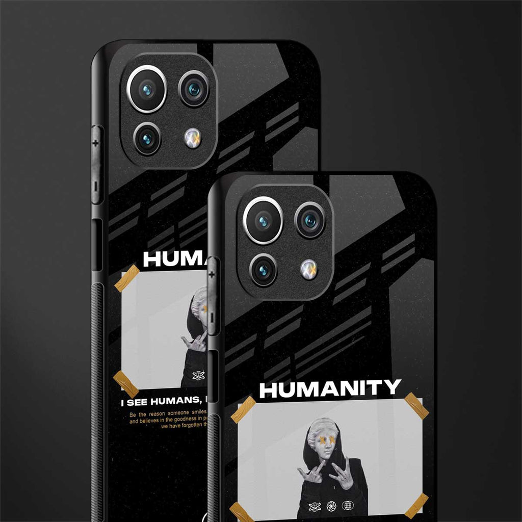 humans but no humanity glass case for mi 11 lite image-2