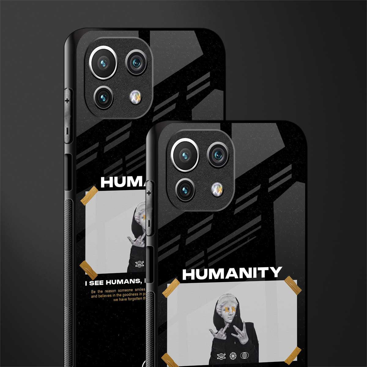 humans but no humanity glass case for mi 11 lite image-2