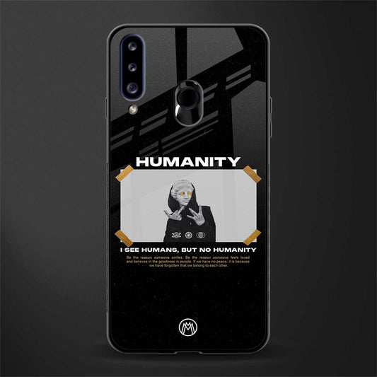 humans but no humanity glass case for samsung galaxy a20s image