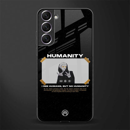 humans but no humanity glass case for samsung galaxy s21 image