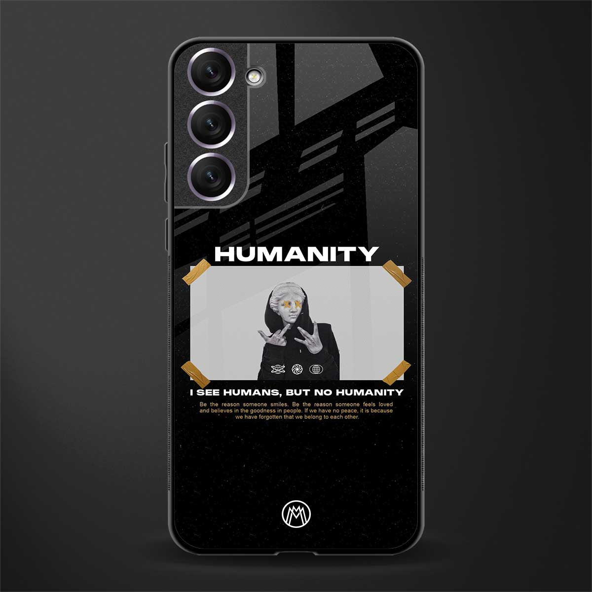 humans but no humanity glass case for samsung galaxy s21 fe 5g image