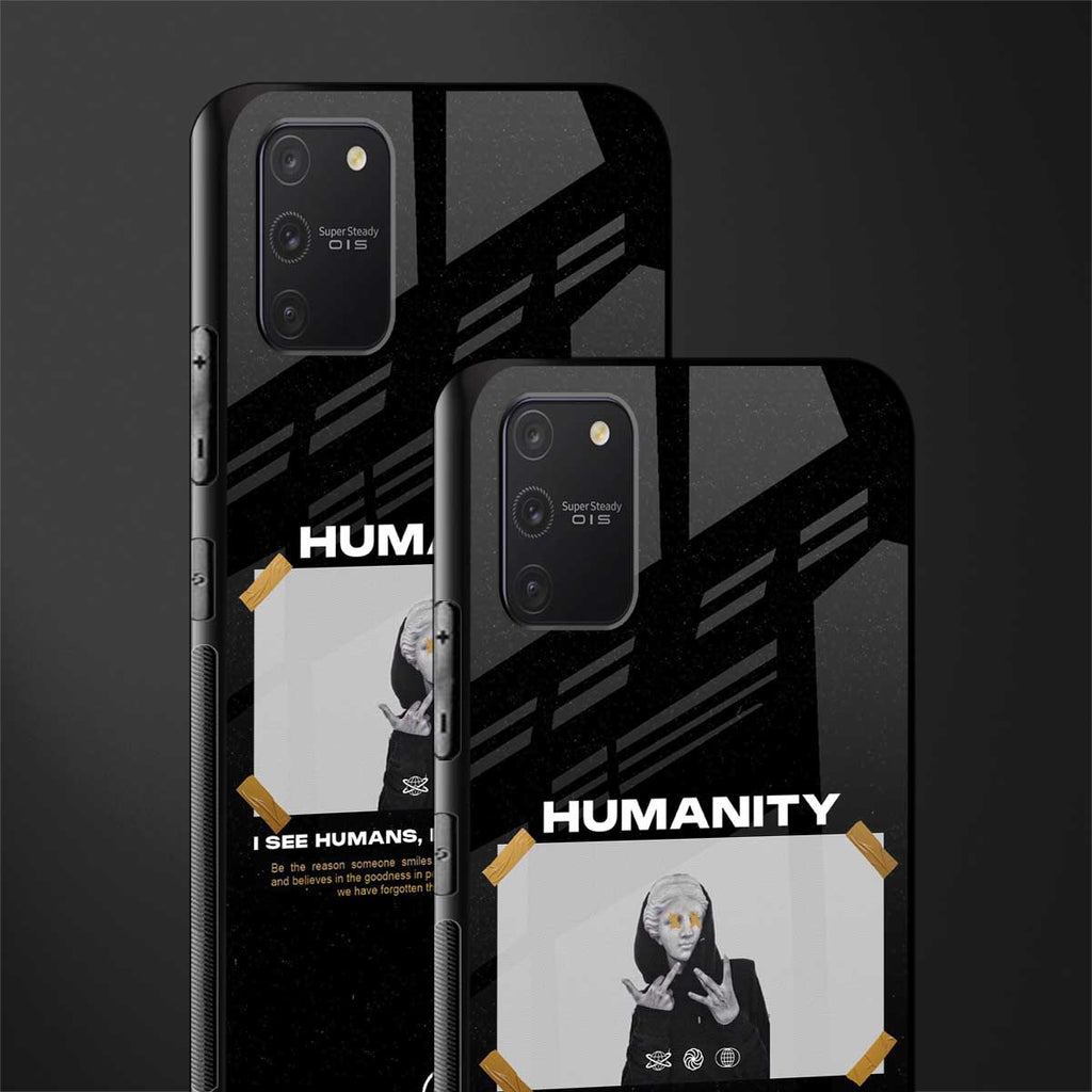 humans but no humanity glass case for samsung galaxy s10 lite image-2