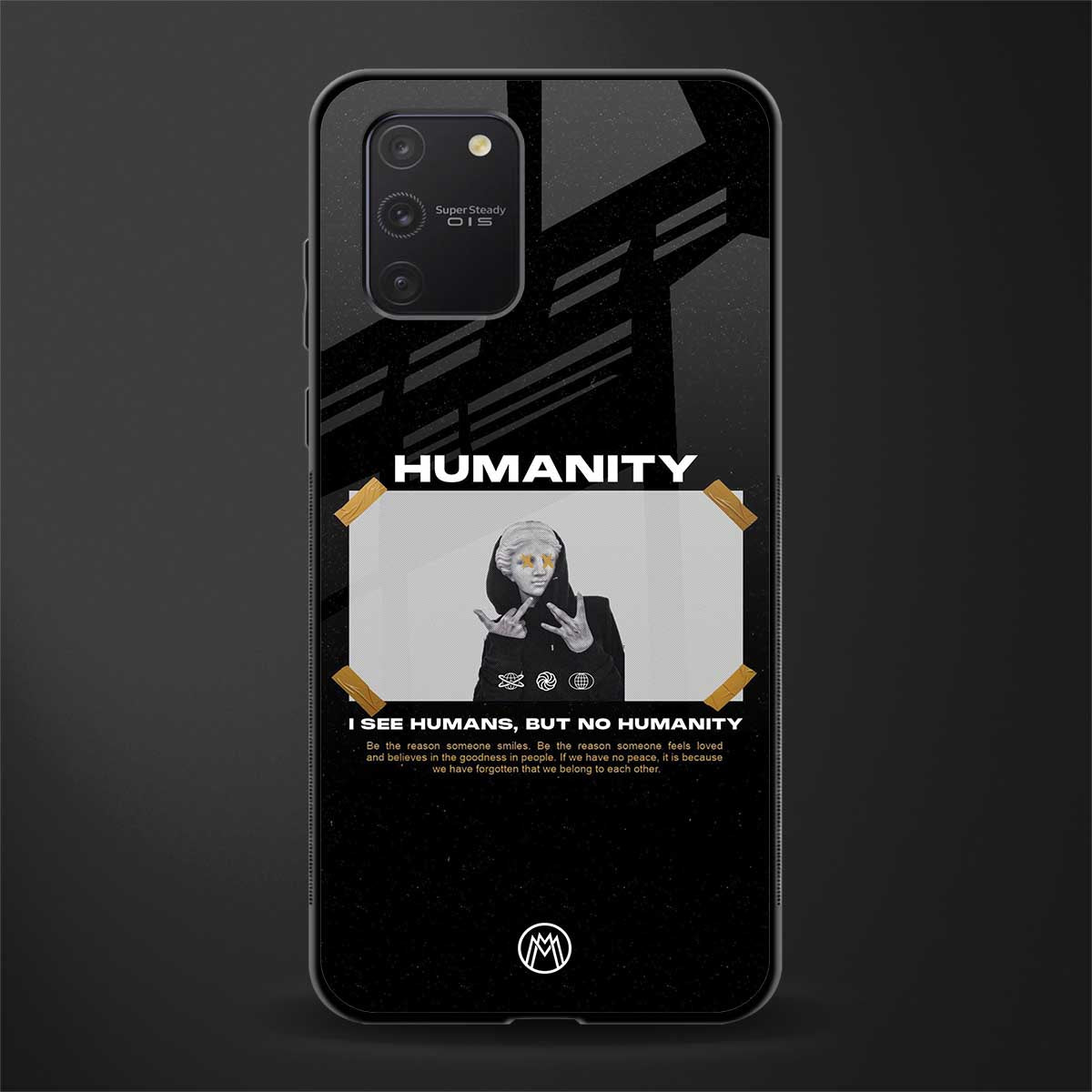 humans but no humanity glass case for samsung galaxy s10 lite image