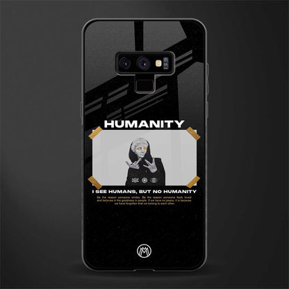 humans but no humanity glass case for samsung galaxy note 9 image
