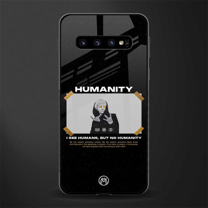 humans but no humanity glass case for samsung galaxy s10 plus image