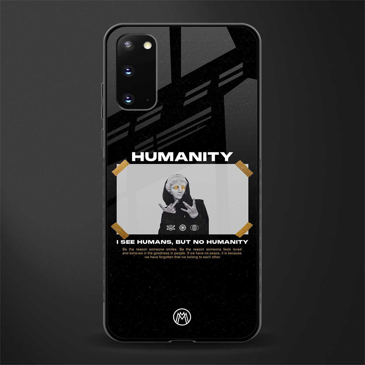 humans but no humanity glass case for samsung galaxy s20 image
