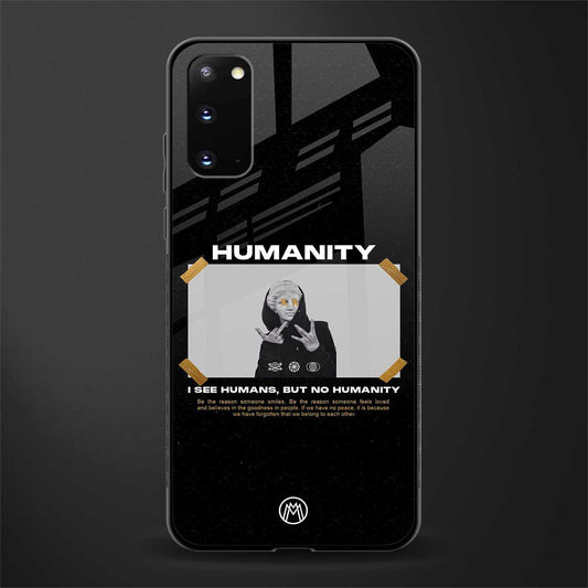 humans but no humanity glass case for samsung galaxy s20 image
