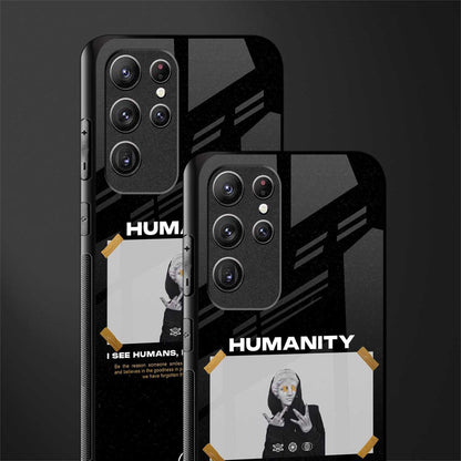 humans but no humanity glass case for samsung galaxy s21 ultra image-2