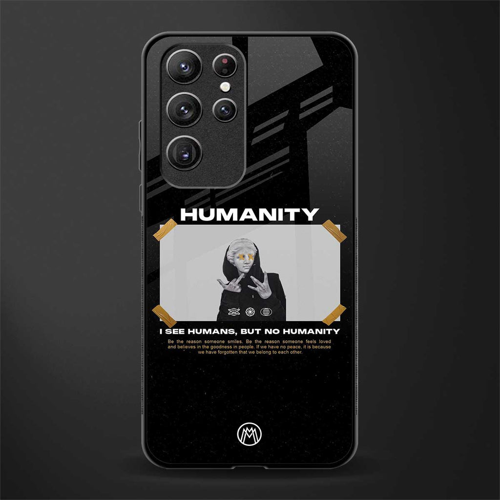 humans but no humanity glass case for samsung galaxy s22 ultra 5g image