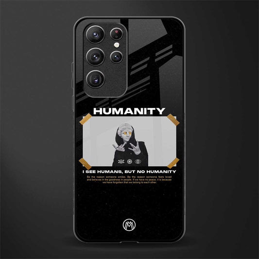 humans but no humanity glass case for samsung galaxy s22 ultra 5g image