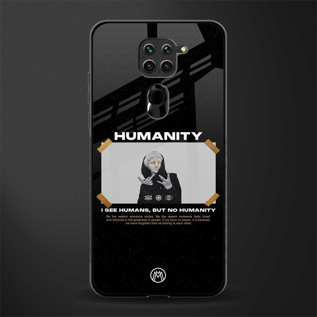 humans but no humanity glass case for redmi note 9 image