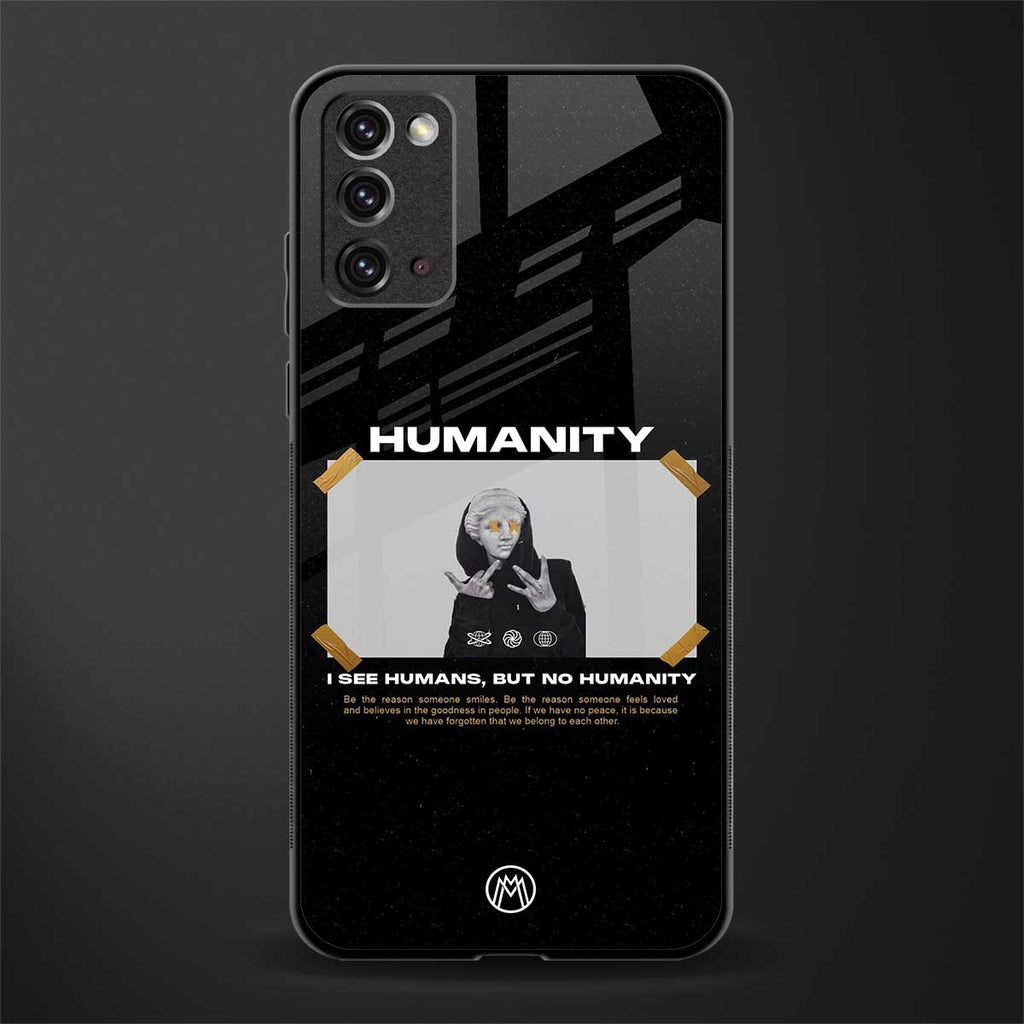 humans but no humanity glass case for samsung galaxy note 20 image