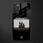 humans but no humanity glass case for samsung galaxy note 20 image